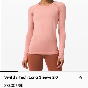 Swiftly tech long sleeve